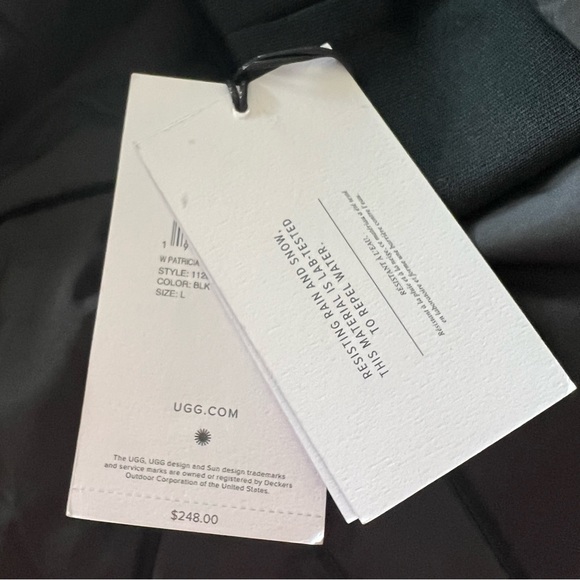 UGG Patricia Faux Shearling Lined Puffer rain snow resistant Jacket*NWT - Picture 7 of 7